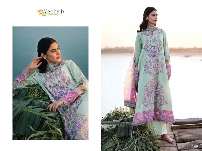 M Basics 3 By Alzohaib Cotton Embroidery Pakistani Suits Wholesale Price 
